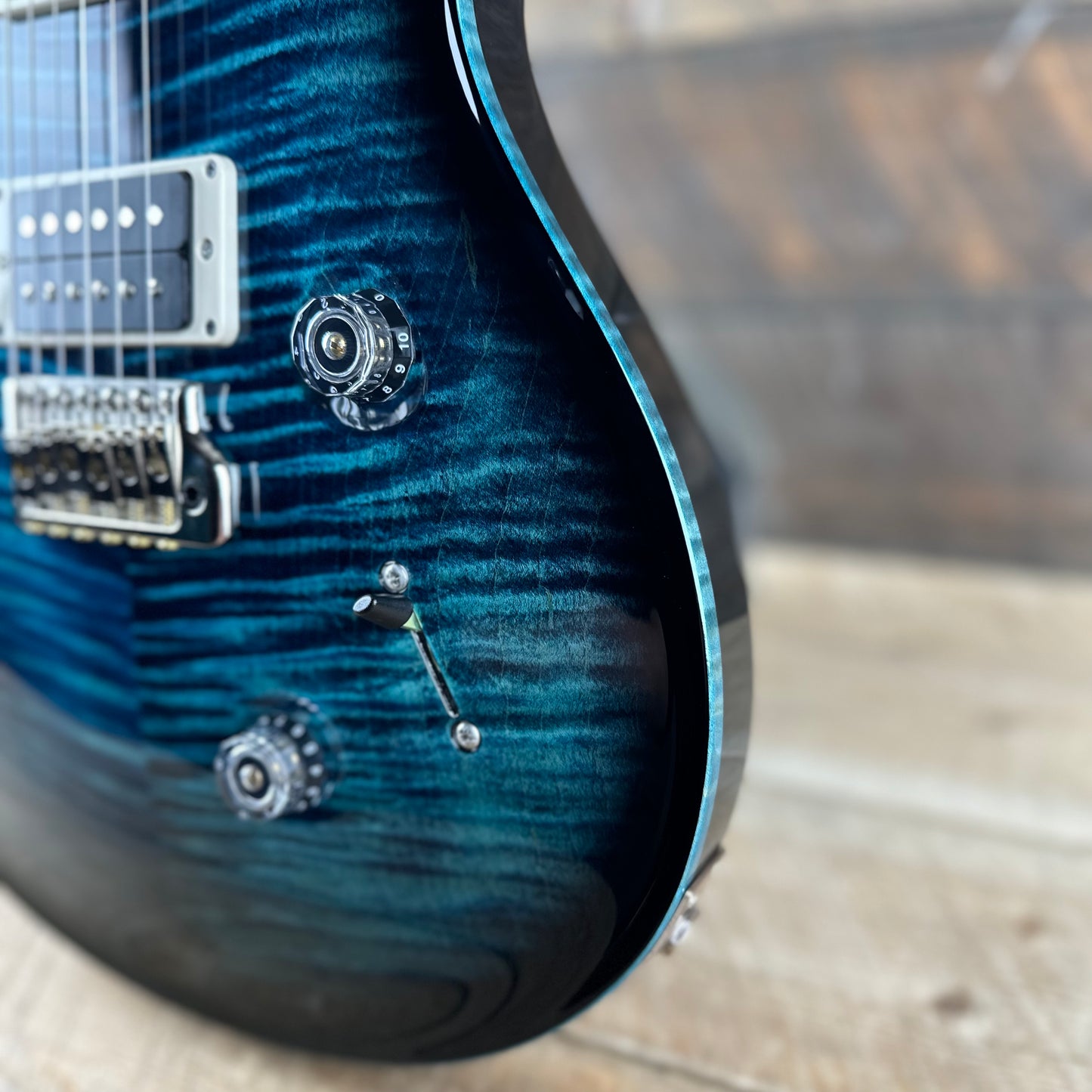 PRS Custom 24 - Cobalt Smokeburst 390488 Stained Binding!