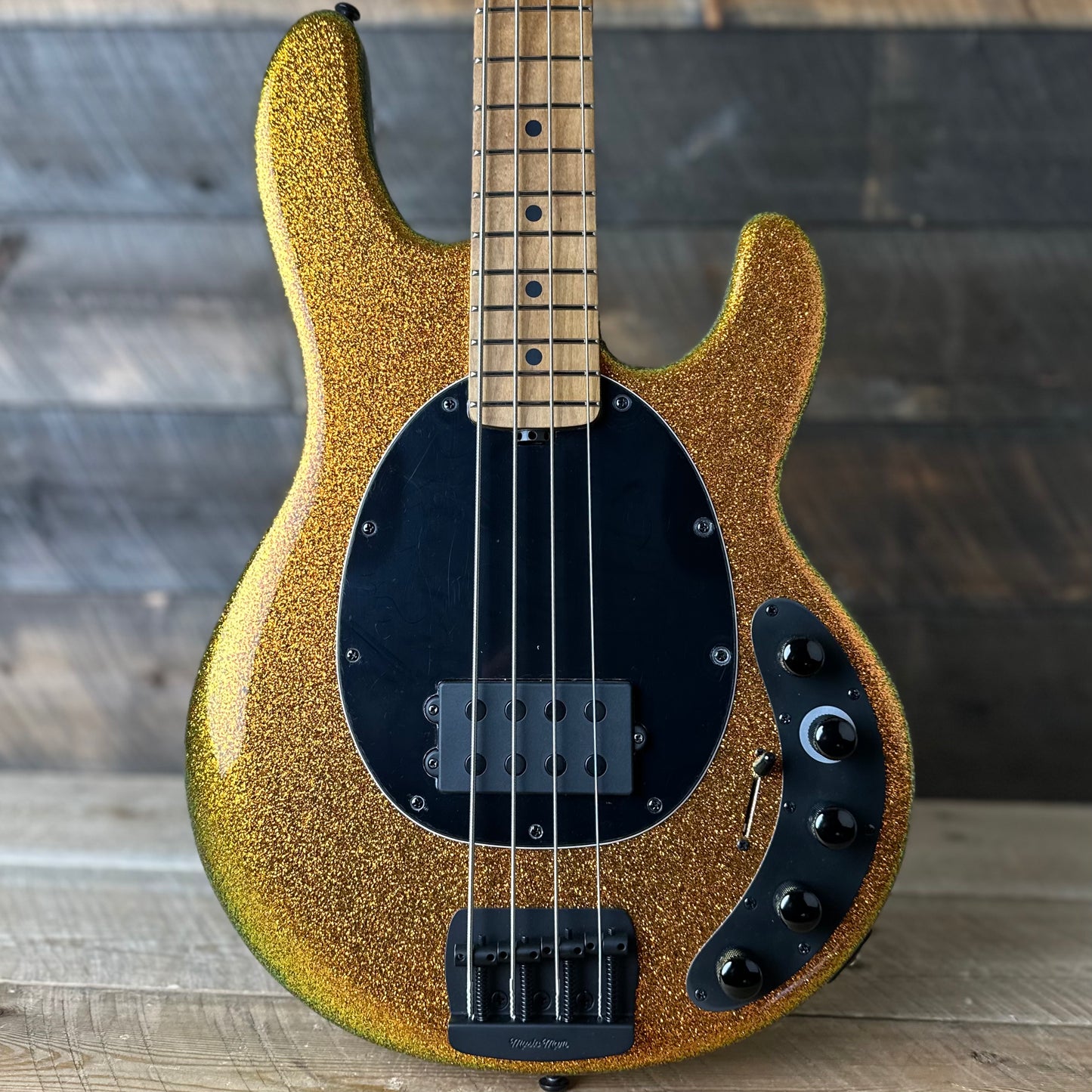 Ernie Ball Music Man Dark Ray Bass - Gold Bar S11878