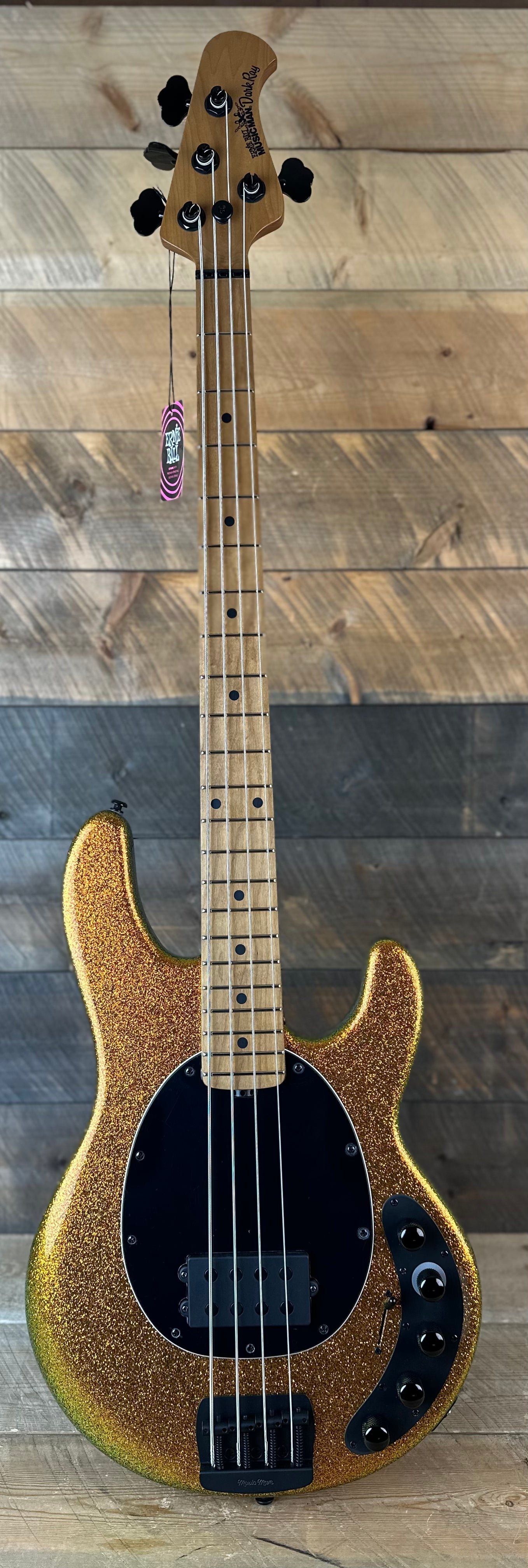 Ernie Ball Music Man Dark Ray Bass - Gold Bar S11878