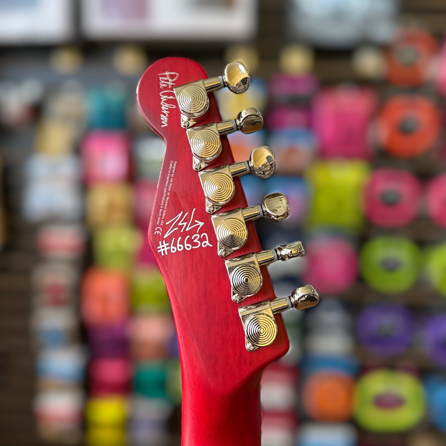 Reverend Pete Anderson Eastsider Custom Ebony FB - Satin Classic Cherry 66632