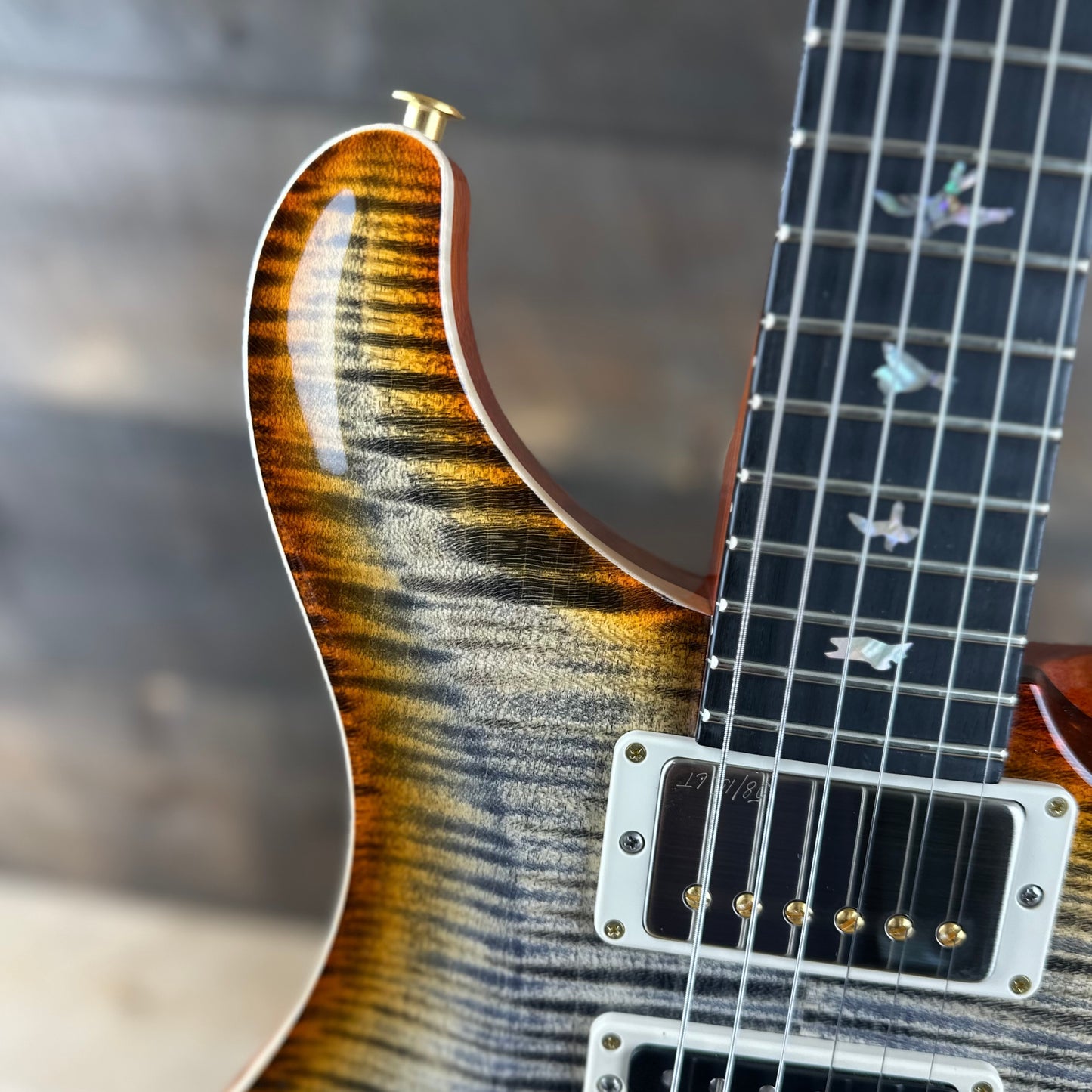 PRS Wood Library Special 22 Semi-Hollow - Flame Maple 10 Top Korina Back/Neck Ebony FB - Burnt Maple Leaf 391573