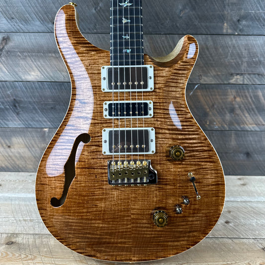 PRS Wood Library Special 22 Semi-Hollow - Flame Maple 10 Top Korina Back/Neck Ebony FB - Copperhead 396988