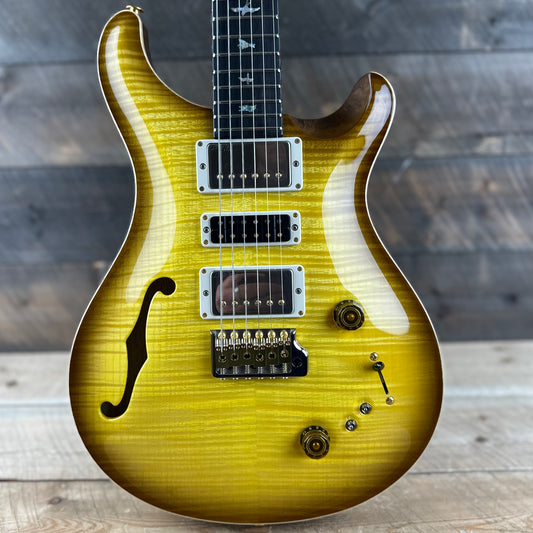 PRS Wood Library Special 22 Semi-Hollow - Flame Maple 10 Top Korina Back/Neck Ebony FB - McCarty Sunburst 391569