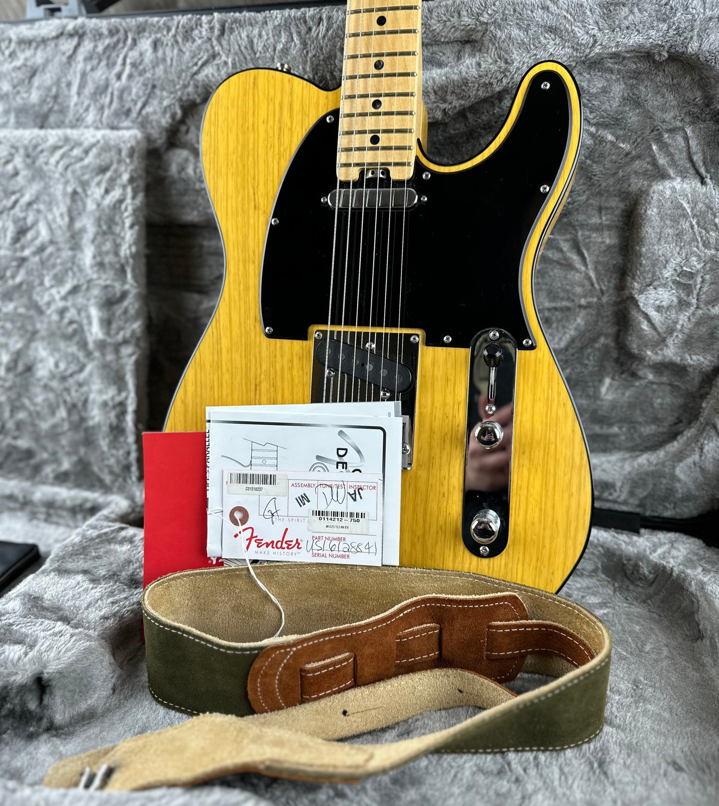 Used 2016 Fender American Elite Telecaster - Butterscotch Blonde