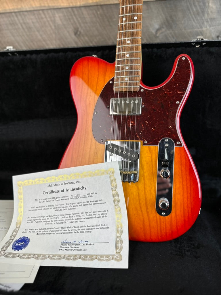 Used 2016 G&L USA Asat Classic Bluesboy - Cherryburst