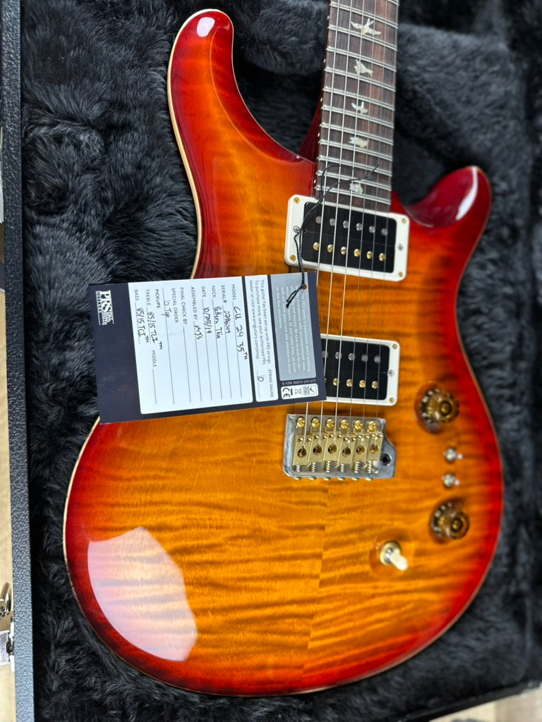 PRS 35th Anniversary Custom 24 10 Top - Dark Cherry Sunburst 286009