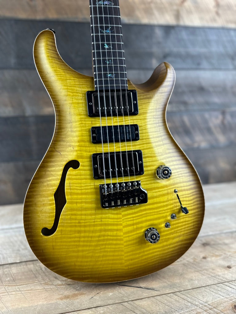 PRS Wood Library Special 22 Semi-Hollow - Flame Maple 10 Top Korina Back, Ziricote FB - McCarty Sunburst Satin 392388