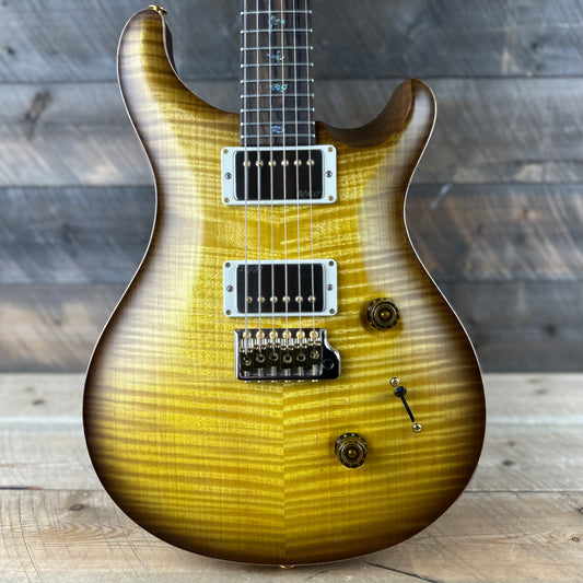 PRS Wood Library Custom 24 Flame Maple 10 Top, Korina Neck, Ziricote FB - Livingston LemondropSatin 395094