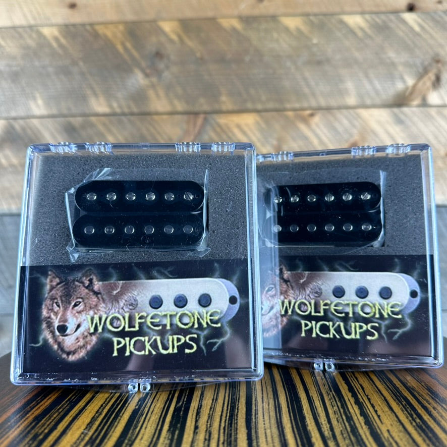 Wolfetone Marshallhead  Humbucker Set (4 Conductor) -  Black Bobbin No Cover