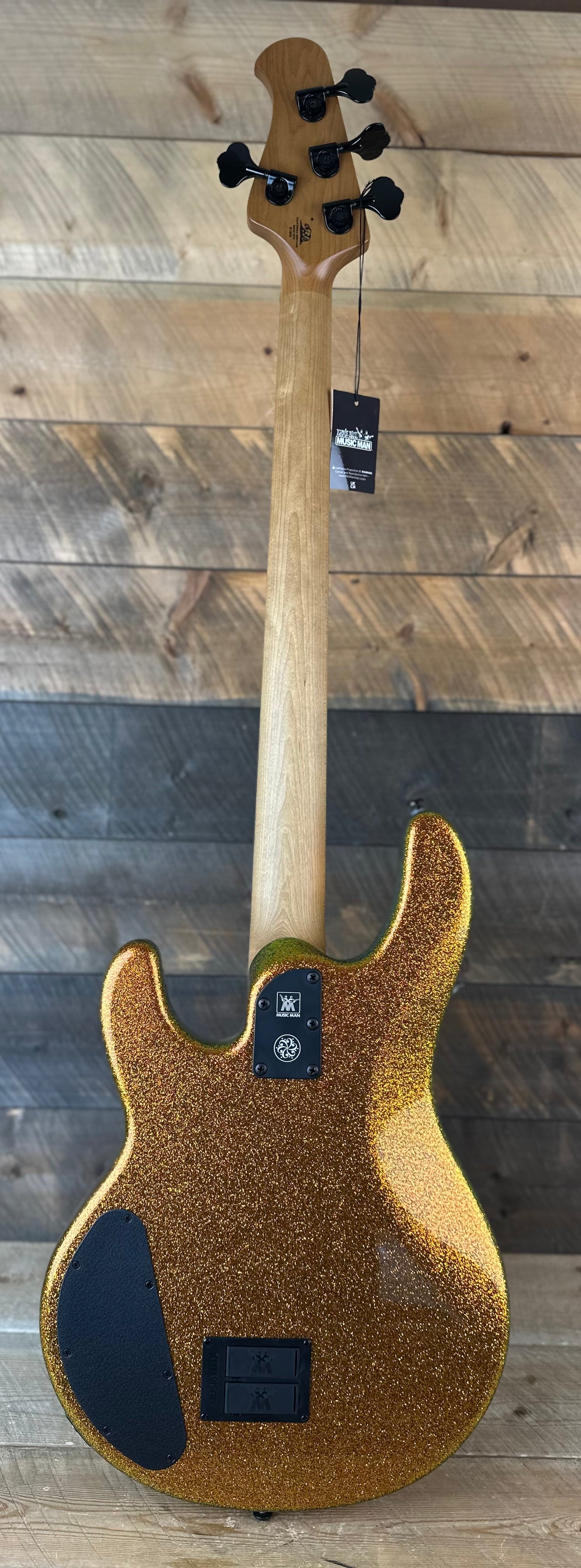 Ernie Ball Music Man Dark Ray Bass - Gold Bar S11878