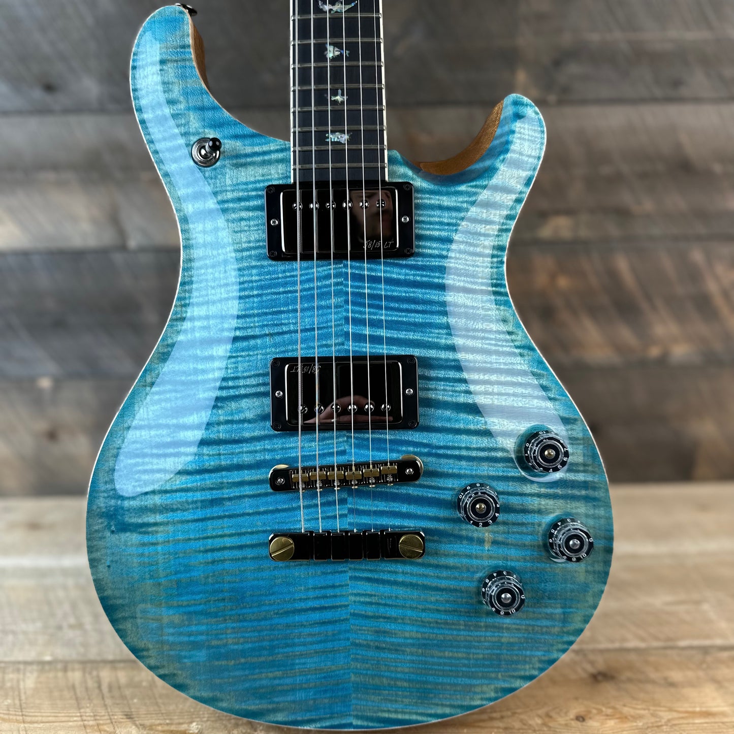 PRS Wood Library McCarty 594 Flamed Maple 10 Top, Torrified Flamed Maple Neck, Bound Ebony FB - Aquableux 391320