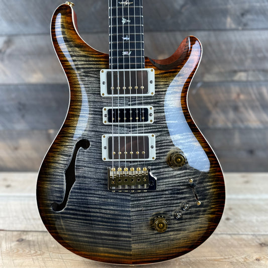 PRS Wood Library Special 22 Semi-Hollow - Flame Maple 10 Top Korina Back/Neck Ebony FB - Burnt Maple Leaf 391576