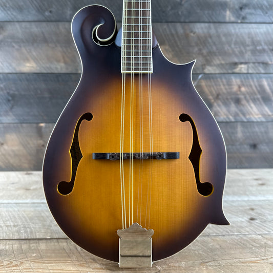 Epiphone F-5 Studio 8-String Mandolin - Vintage Sunburst Satin Beautiful Flame Back!