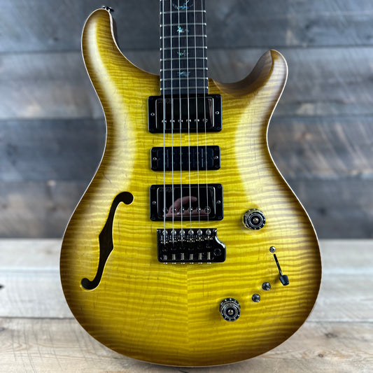 PRS Wood Library Special 22 Semi-Hollow - Flame Maple 10 Top Korina Back, Ziricote FB - McCarty Sunburst Satin 392388