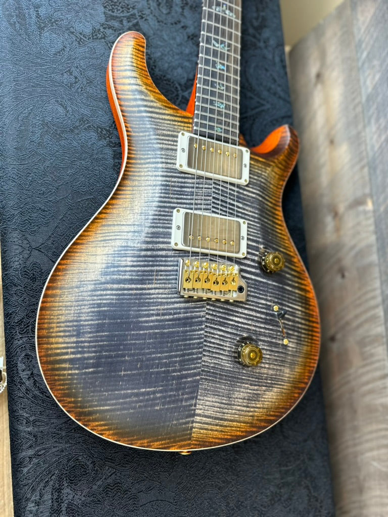 PRS Wood Library Custom 24 Amazing Highly Figured 10 top!! - Burnt Maple Leaf 395093