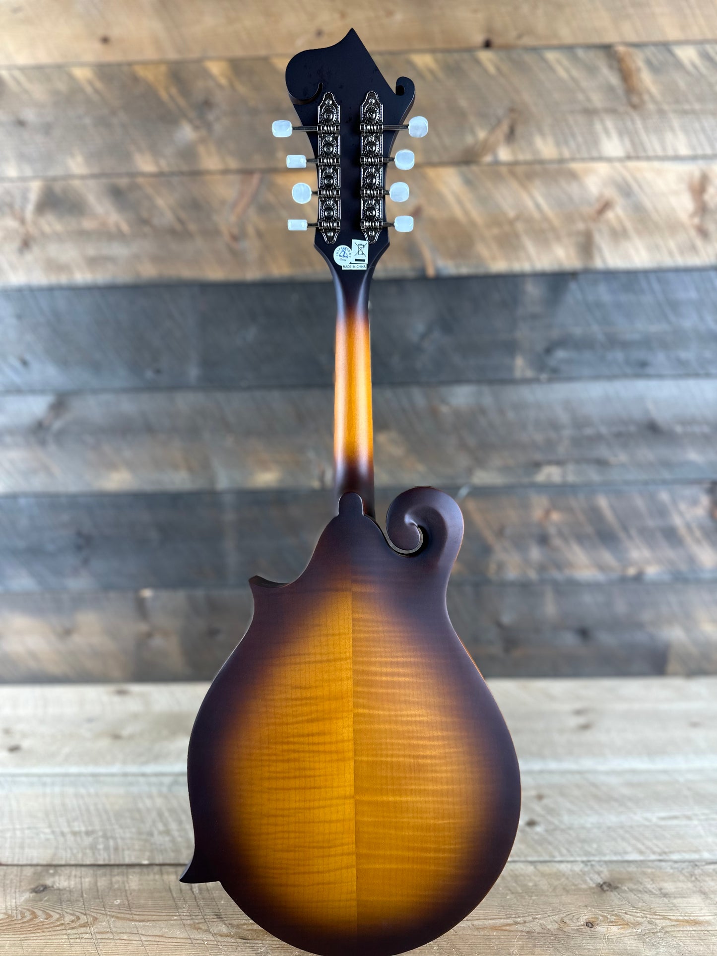 Epiphone F-5 Studio 8-String Mandolin - Vintage Sunburst Satin Beautiful Flame Back!