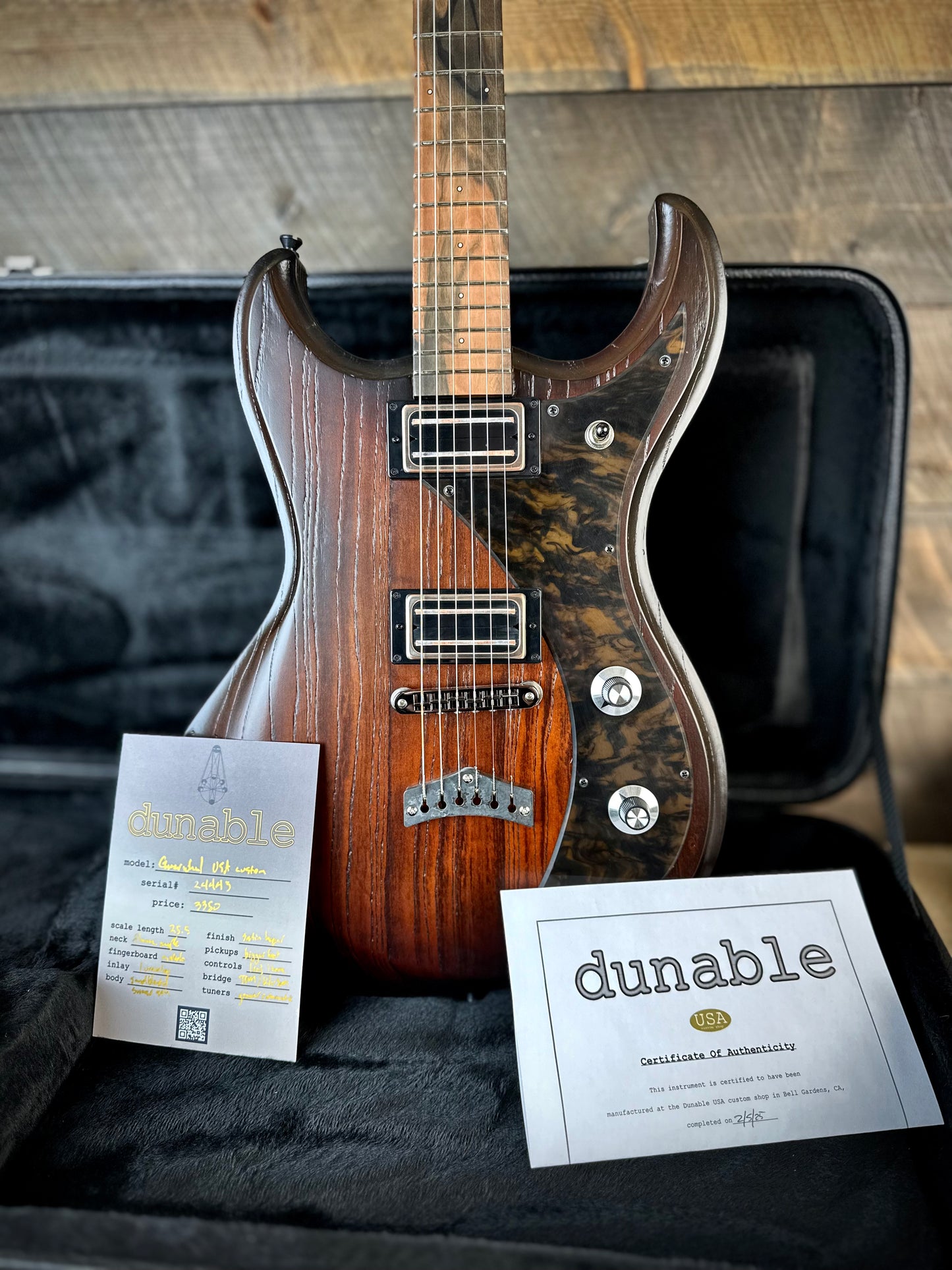 Dunable USA Custom Shop Gnarwhal - Tobacco Red Burst 24443