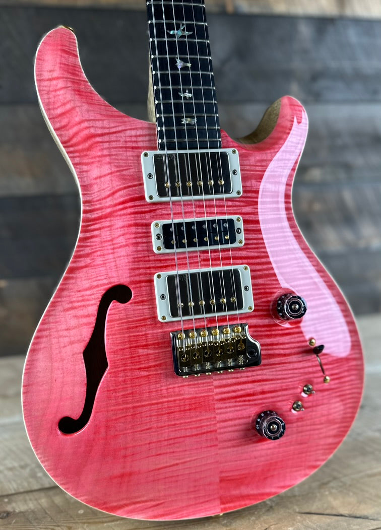 PRS Wood Library Special 22 Semi-Hollow - Flame Maple 10 Top Korina Back/Neck Ebony FB - Bonnie Pink 391567