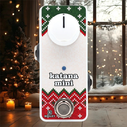 Keeley Mini Katana Clean Boost Pedal IN AN UGLY CHRISTMAS SWEATER!