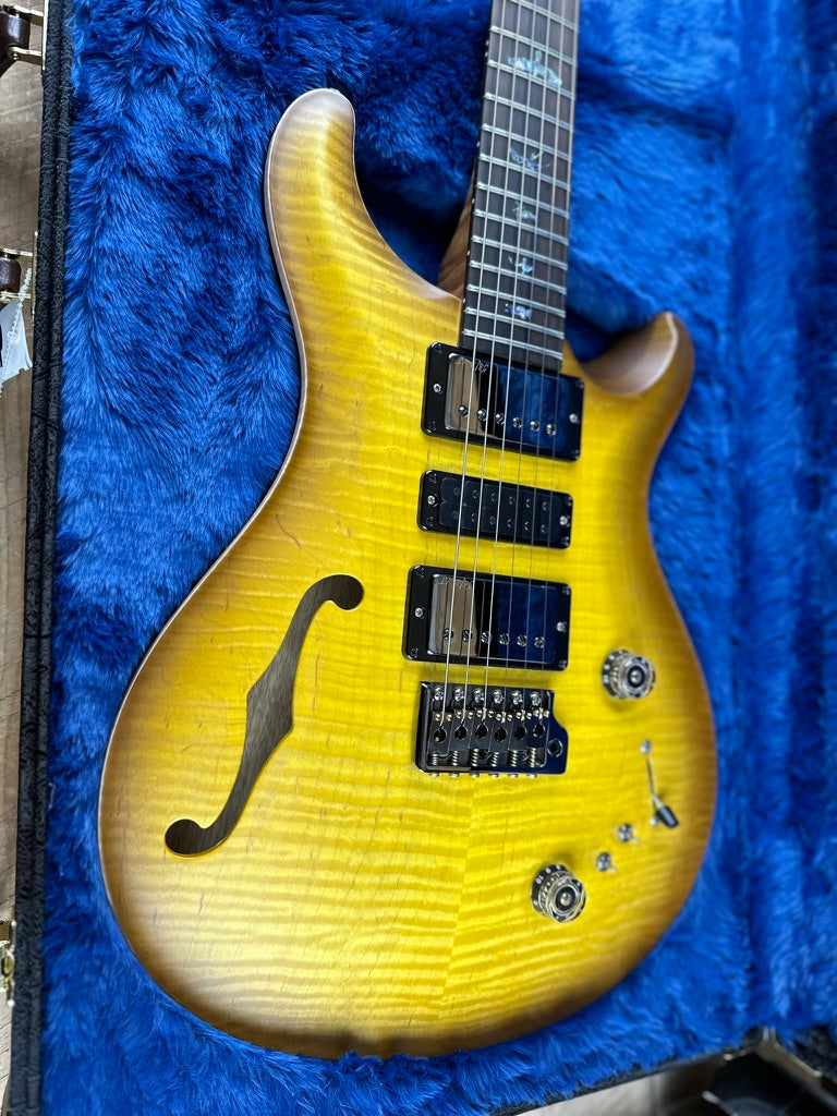 PRS Wood Library Special 22 Semi-Hollow - Flame Maple 10 Top Korina Back, Ziricote FB - McCarty Sunburst Satin 392388