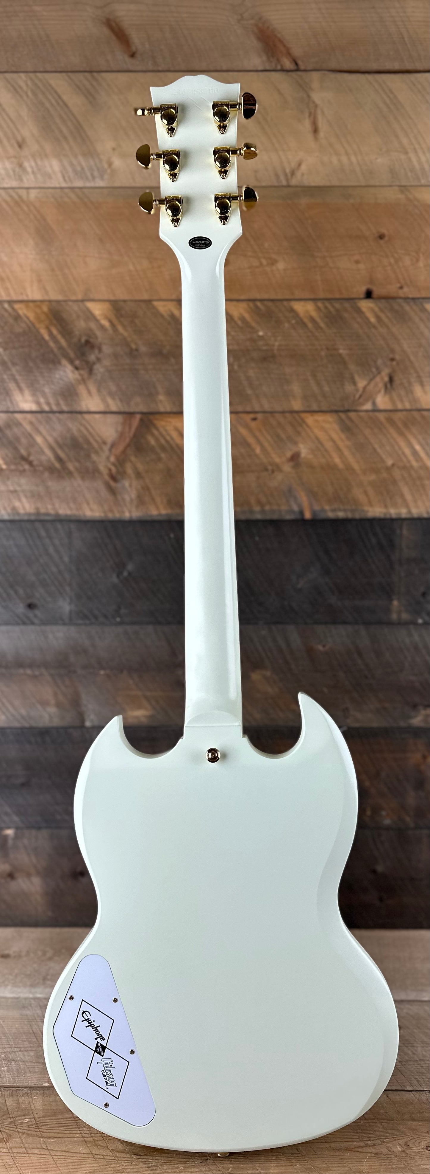 Epiphone 1963 Les Paul SG Custom with Maestro Vibrola - Classic White 24071532110