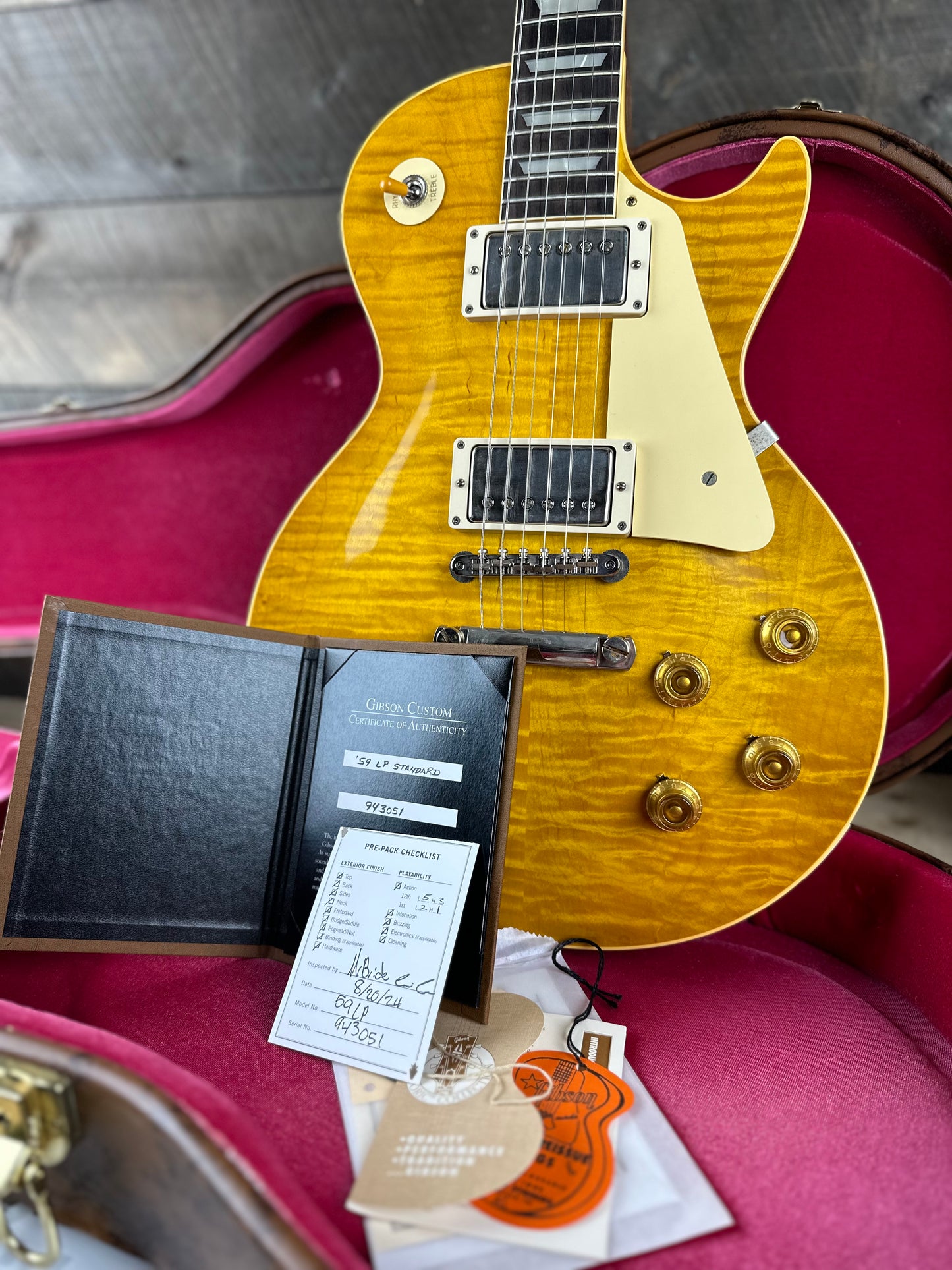 Gibson Custom Shop 1959 Les Paul Standard Reissue VOS - Lemon Burst 943051