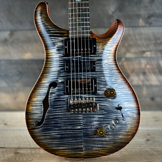 PRS Wood Library Special 22 Semi-Hollow - Flame Maple 10 Top Korina Back, Ziricote FB - Burnt Maple Leaf Satin 392582