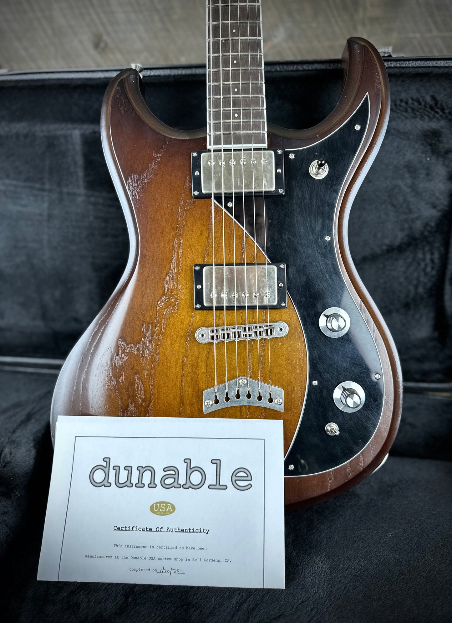 Dunable USA Custom Shop Gnarwhal Baritone - Tobacco Burst 24006