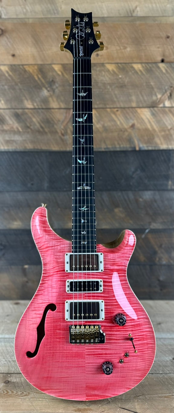 PRS Wood Library Special 22 Semi-Hollow - Flame Maple 10 Top Korina Back/Neck Ebony FB - Bonnie Pink 391567