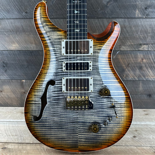 PRS Wood Library Special 22 Semi-Hollow - Flame Maple 10 Top Korina Back/Neck Ebony FB - Burnt Maple Leaf 391573