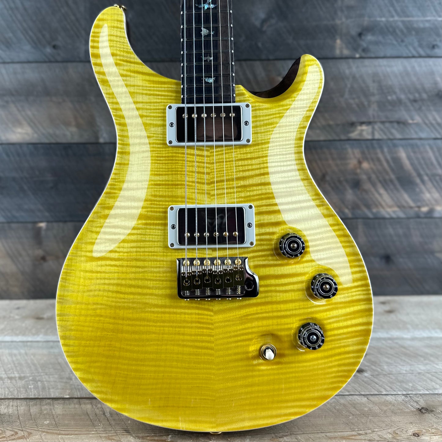 PRS DGT David Grissom Signature Wood Library Flame Maple 10 Top, Korina Back/Neck, Ziricote FB - Honey 389466