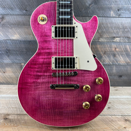 Gibson Les Paul Standard 50's Figured Top Custom Color - Transluscent Fuschia 201240161