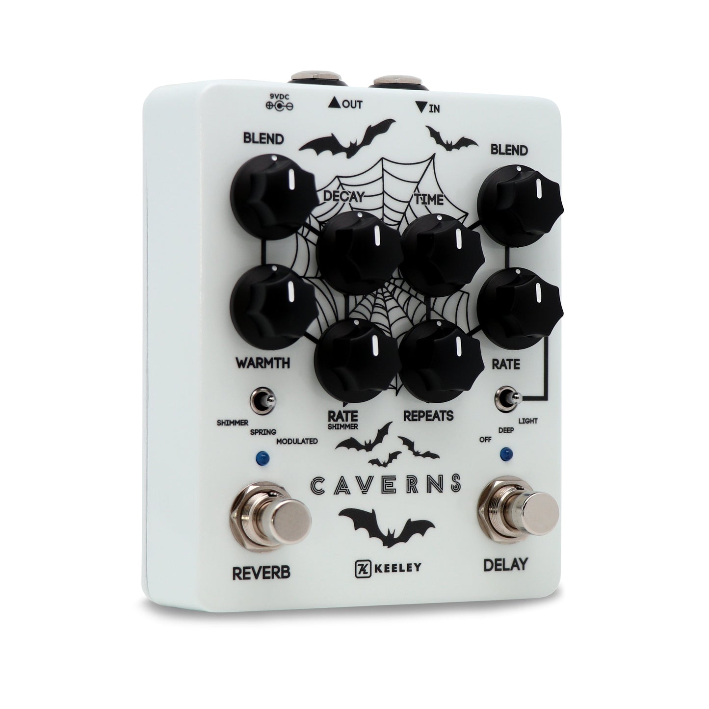 Keeley Spooky "Glow in the Dark" Caverns Delay Reverb Pedal V2