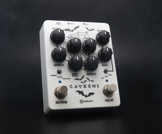 Keeley Spooky "Glow in the Dark" Caverns Delay Reverb Pedal V2