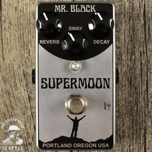 Mr. Black Supermoon Reverb Pedal - Chrome Edition