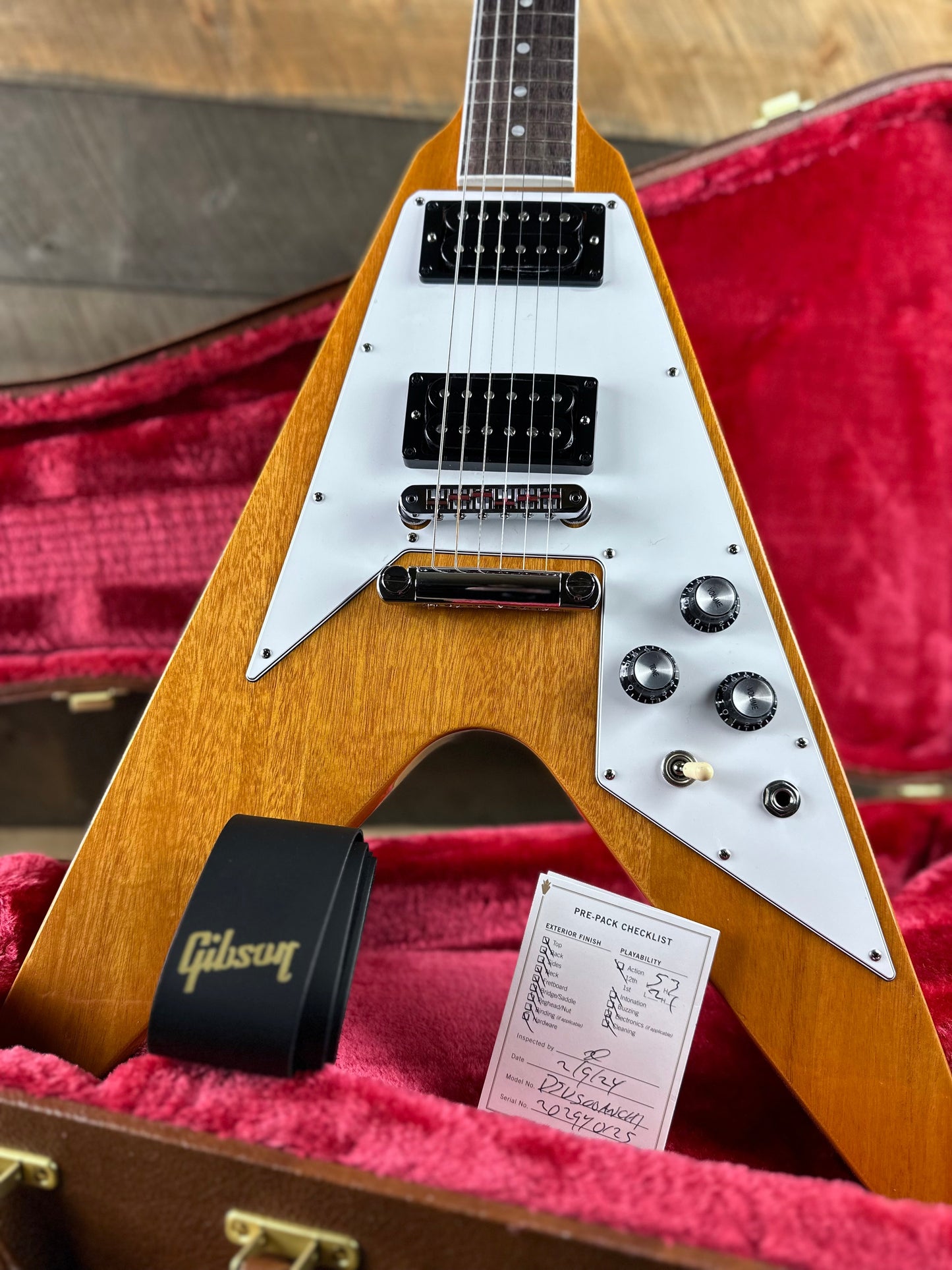 Gibson 70s Flying V Antique Natural - 202940125