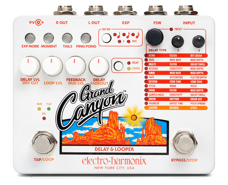 Electro-Harmonix Grand Canyon Delay & Looper Pedal