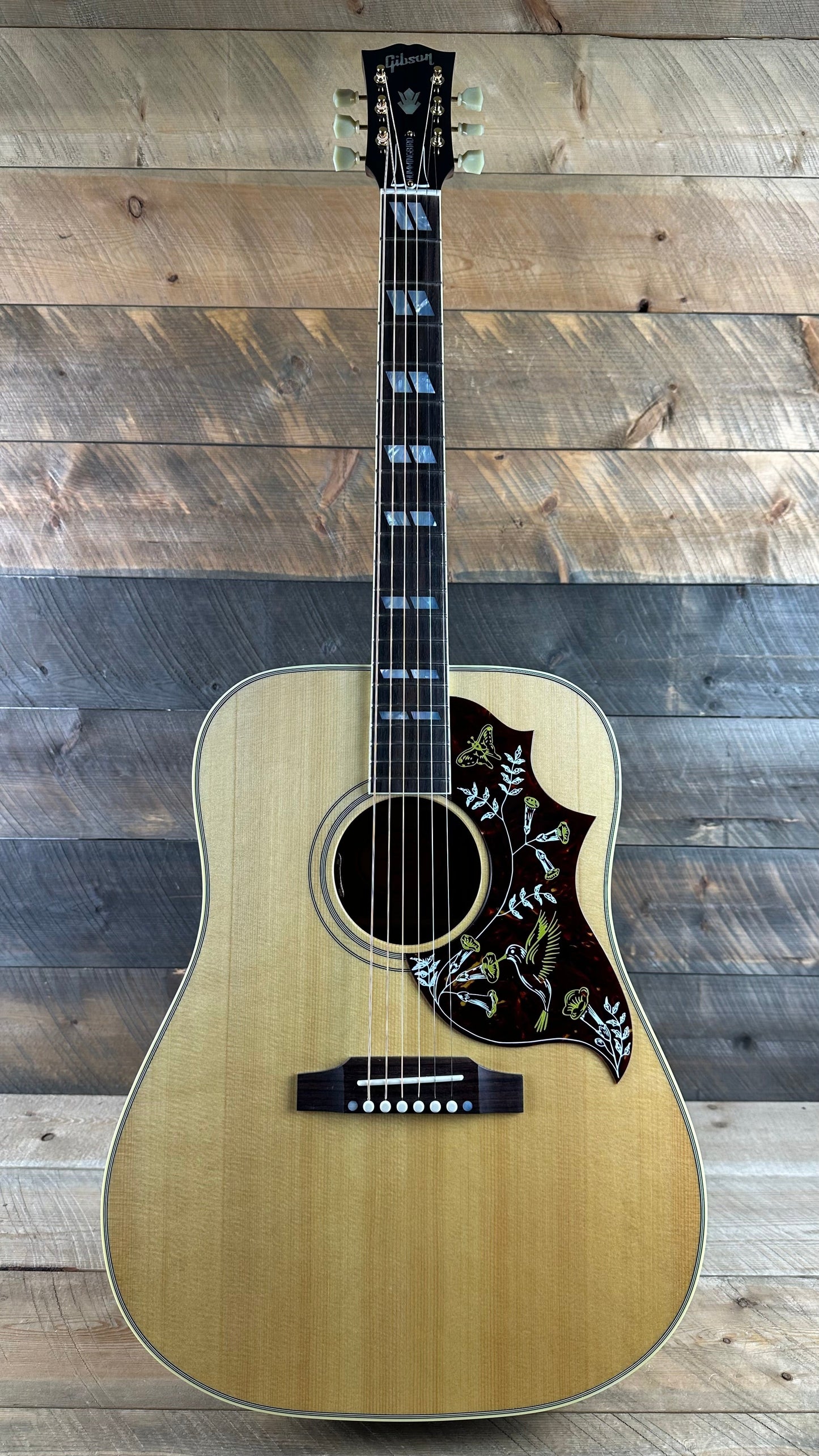 Used Gibson Hummingbird Original Acoustic-Electric Guitar - Antique Natural 20084096 Shop Display