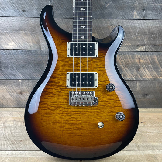 Floor Model PRS CE 24 Black Neck Custom Color - Amber Smokerwap Burst 349289