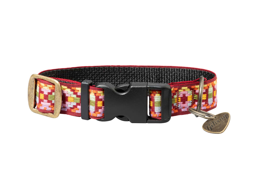 Gibson Guitar Strap & Dog Collar Combo Set - Pink