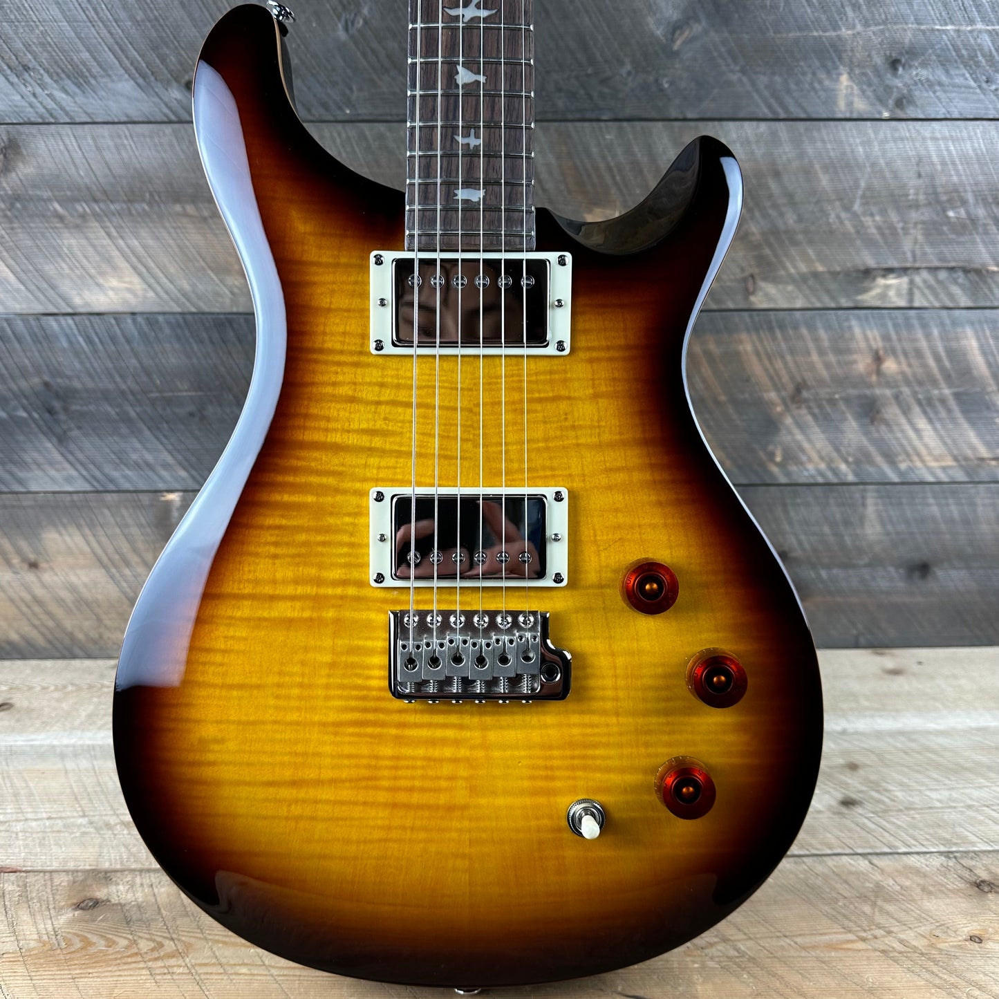 PRS SE DGT David Grissom Trem - McCarty Tobacco Sunburst 71751