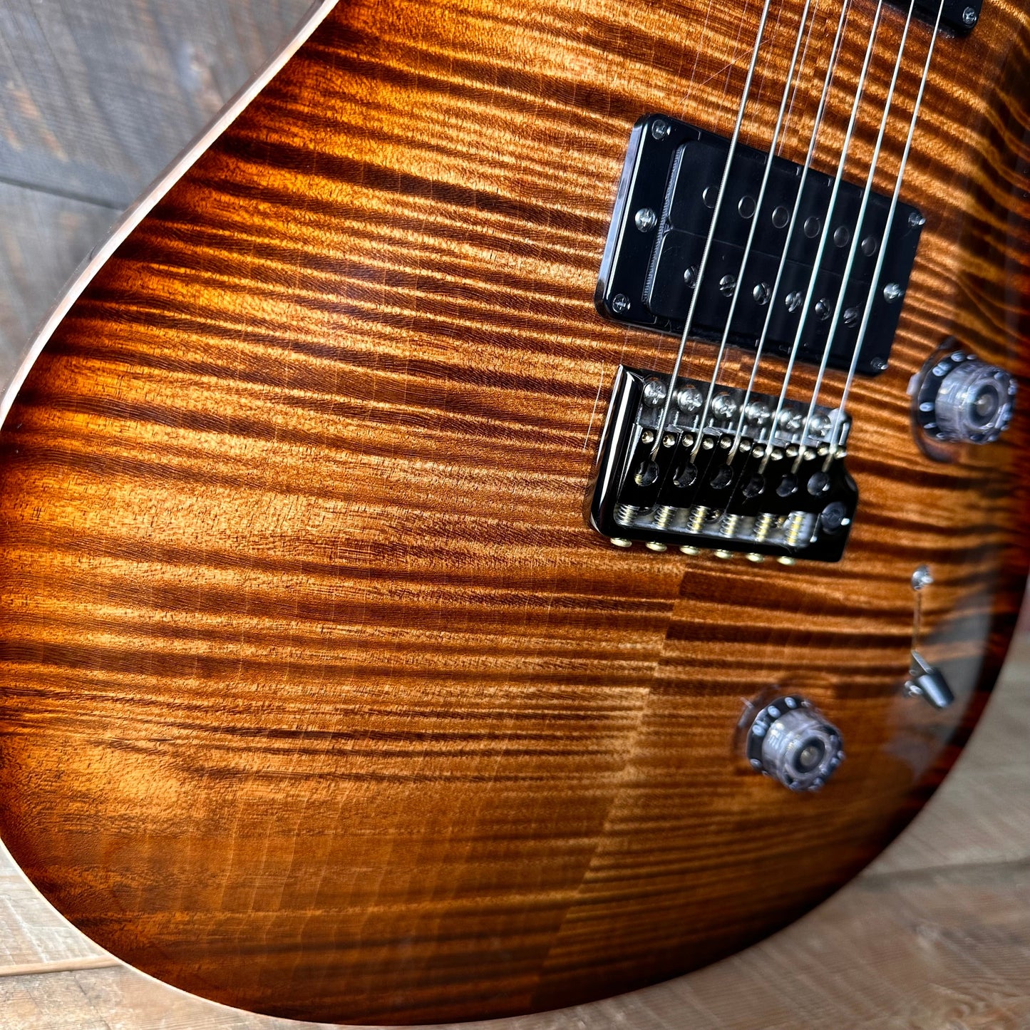 PRS Custom 24 Wood Library Flame Maple 10-Top 85/15 Stained Maple Neck Swamp Ash Back - Copperhead Burst 363700