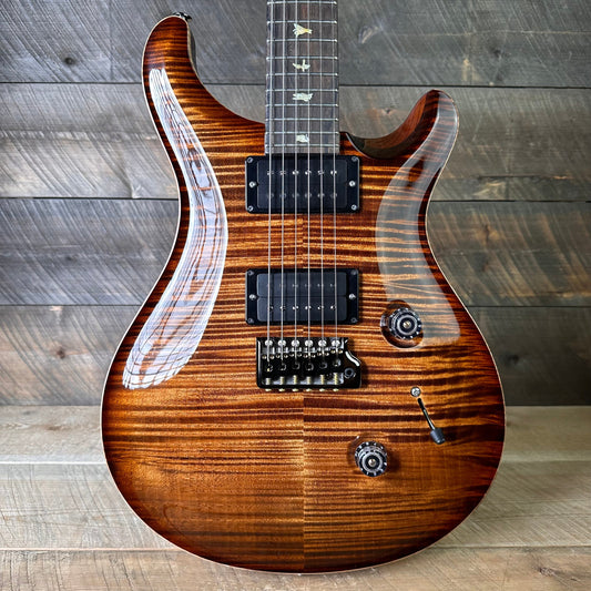 PRS Custom 24 Wood Library Flame Maple 10-Top 85/15 Stained Maple Neck Swamp Ash Back - Copperhead Burst 363700