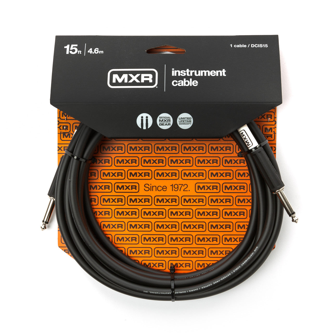 MXR DCIS15 15 FT Standard Instrument Cable - Straight Straight