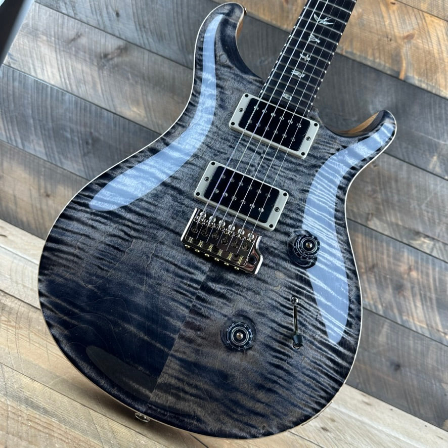 PRS Custom 24 Flame Maple Top  - Charcoal Natural Back 380253