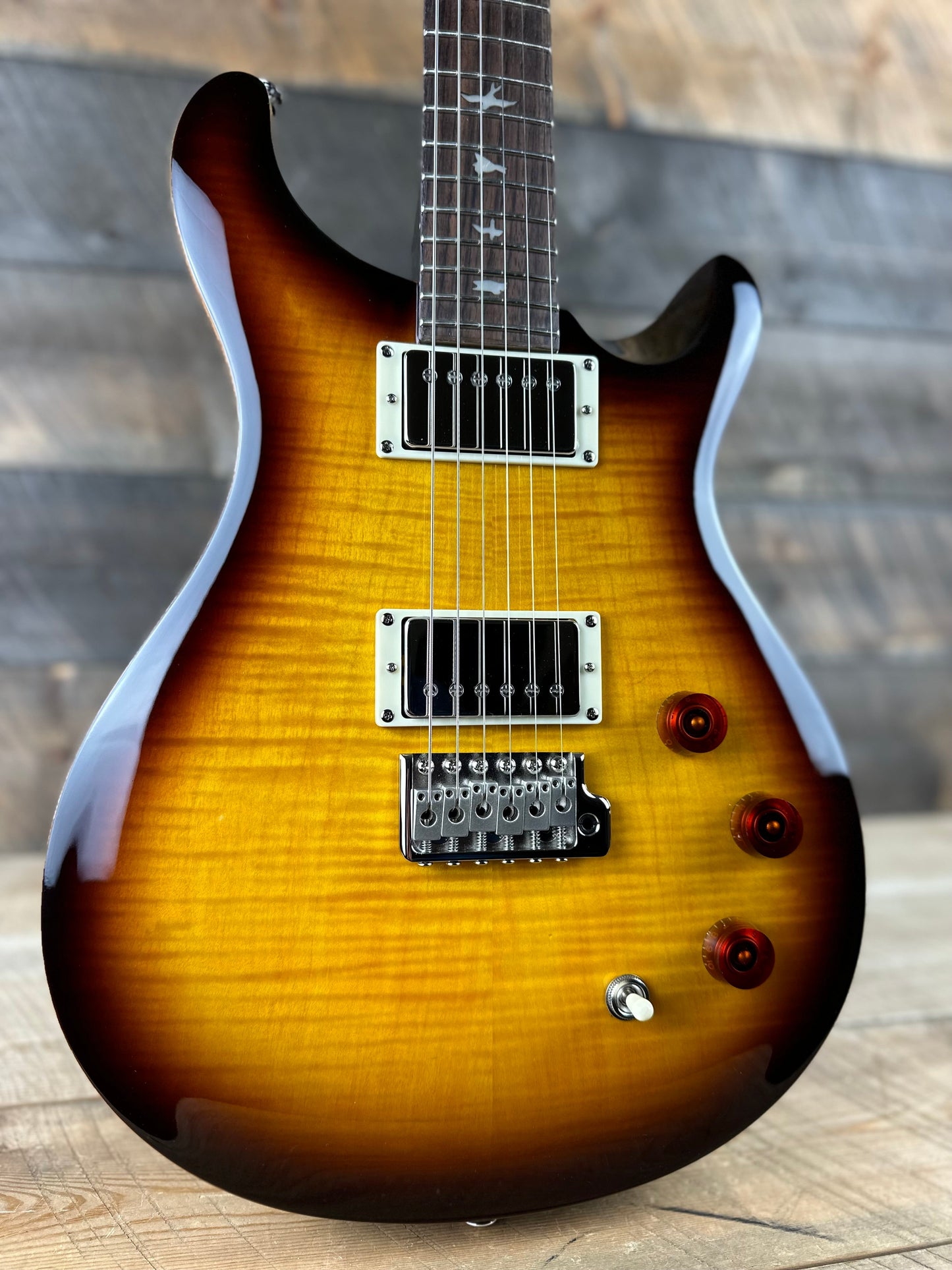 PRS SE DGT David Grissom Trem - McCarty Tobacco Sunburst 71751