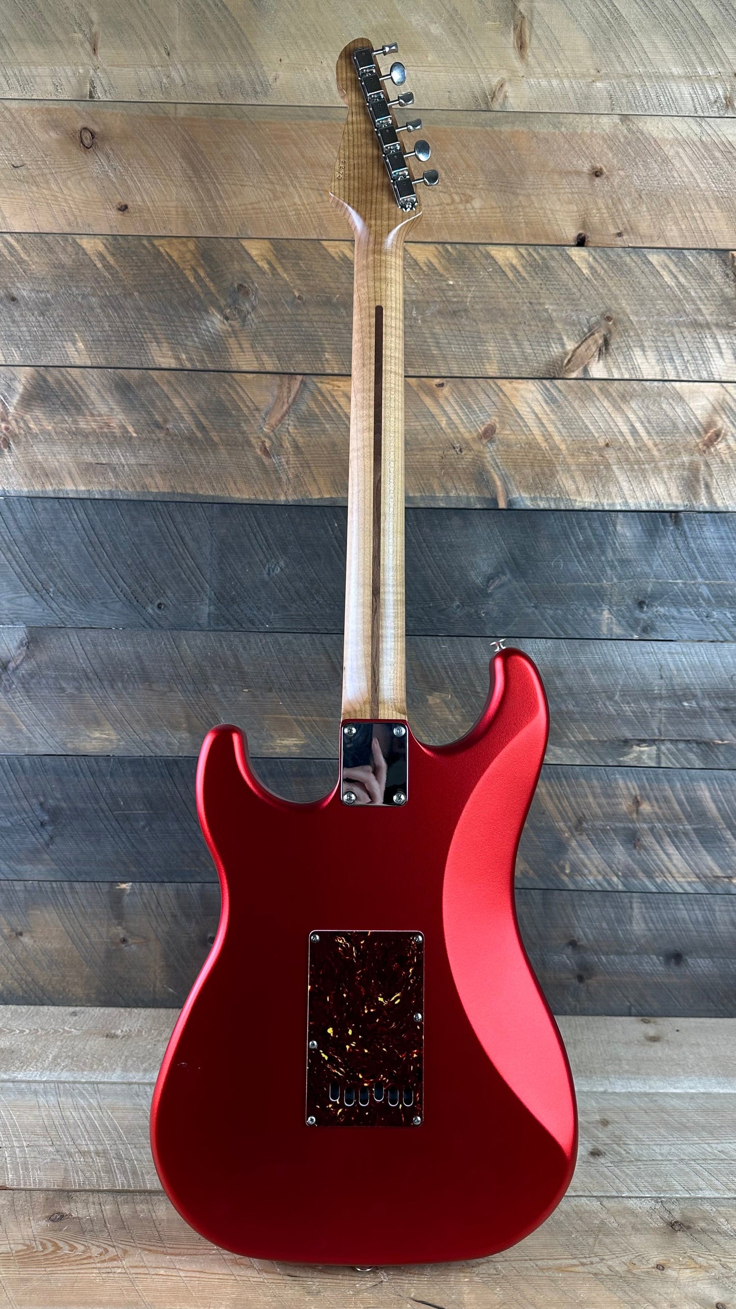 LsL Instruments Saticoy One B HSS Roasted Flame Maple Neck  - Candy Apple Red 6270