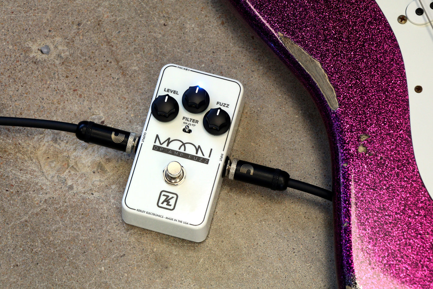 Keeley Moon "Glow in the Dark" Op-Amp Fuzz Pedal