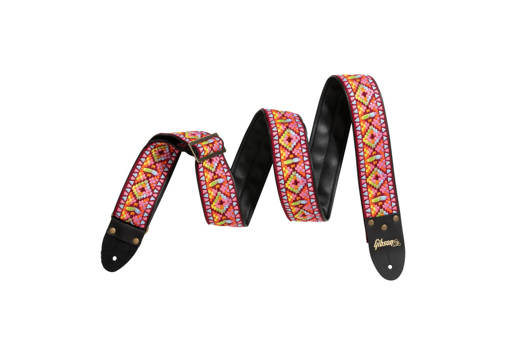 Gibson Guitar Strap & Dog Collar Combo Set - Pink