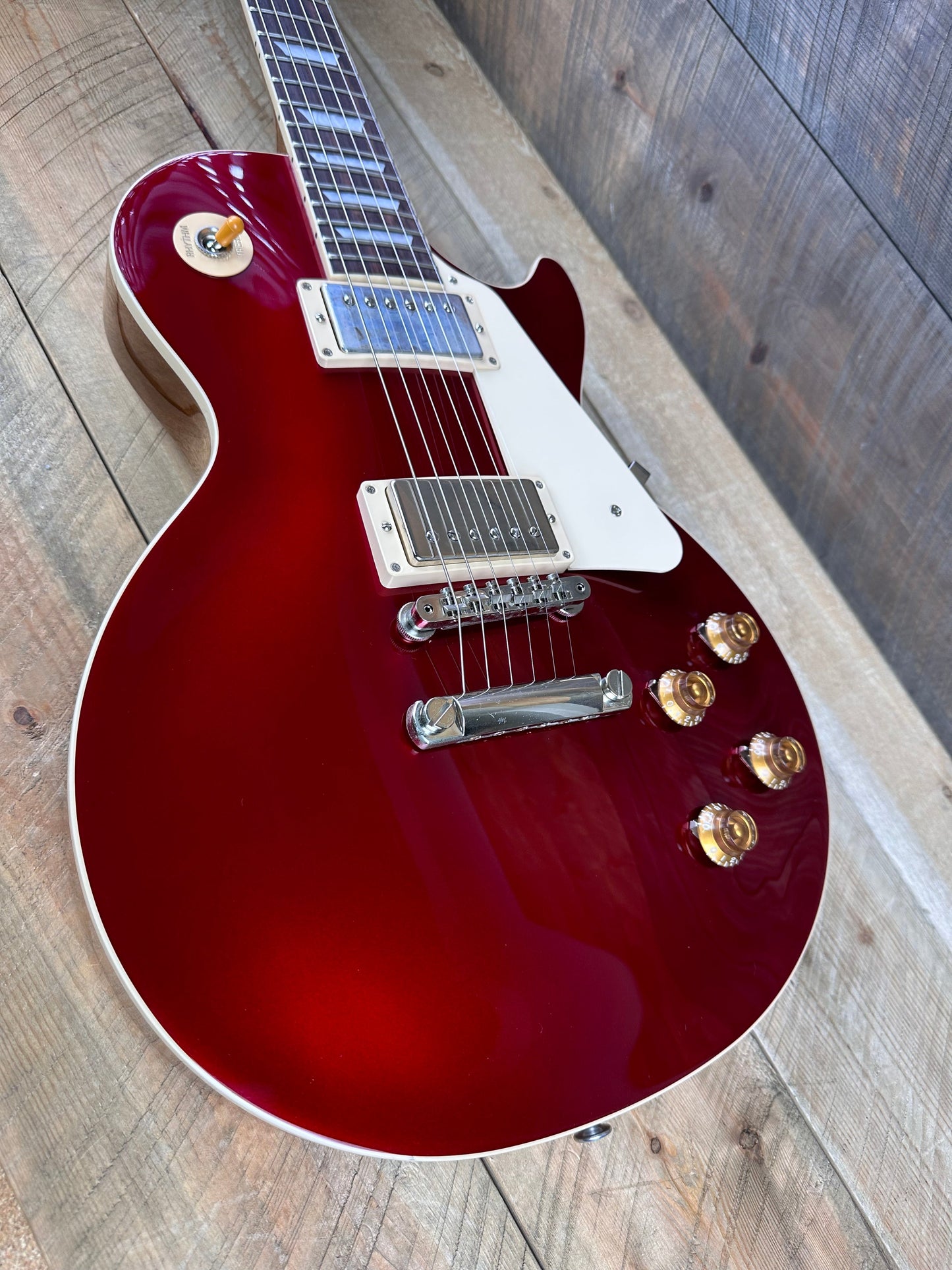 Gibson Les Paul Standard 50's Plain Top Custom Color - Sparkling Burgundy Top 222930265